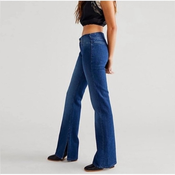 We The Free Denim - Free People We The Free Jeans Size 29 Slim Flare Stillwater Low-Rise Medium Wash